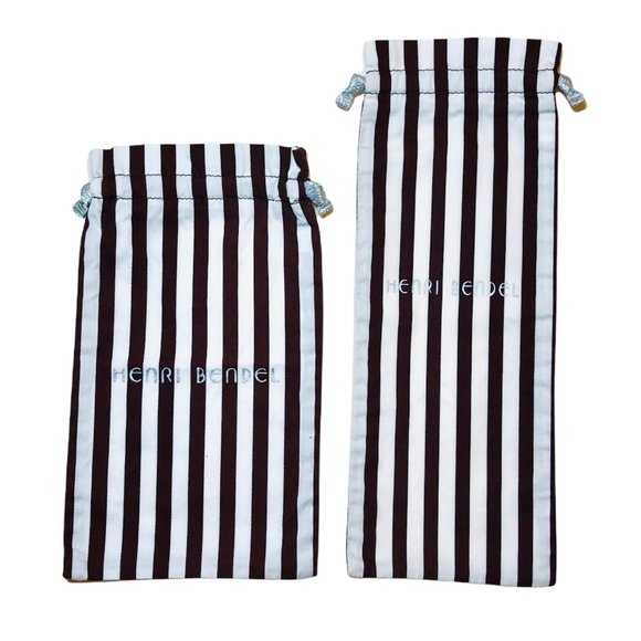 Henri Bendel Signature Stripes dust bags Duo - Picture 1 of 2